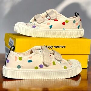 Nocnoc Polka Dot Velcro shoes in size 1.5